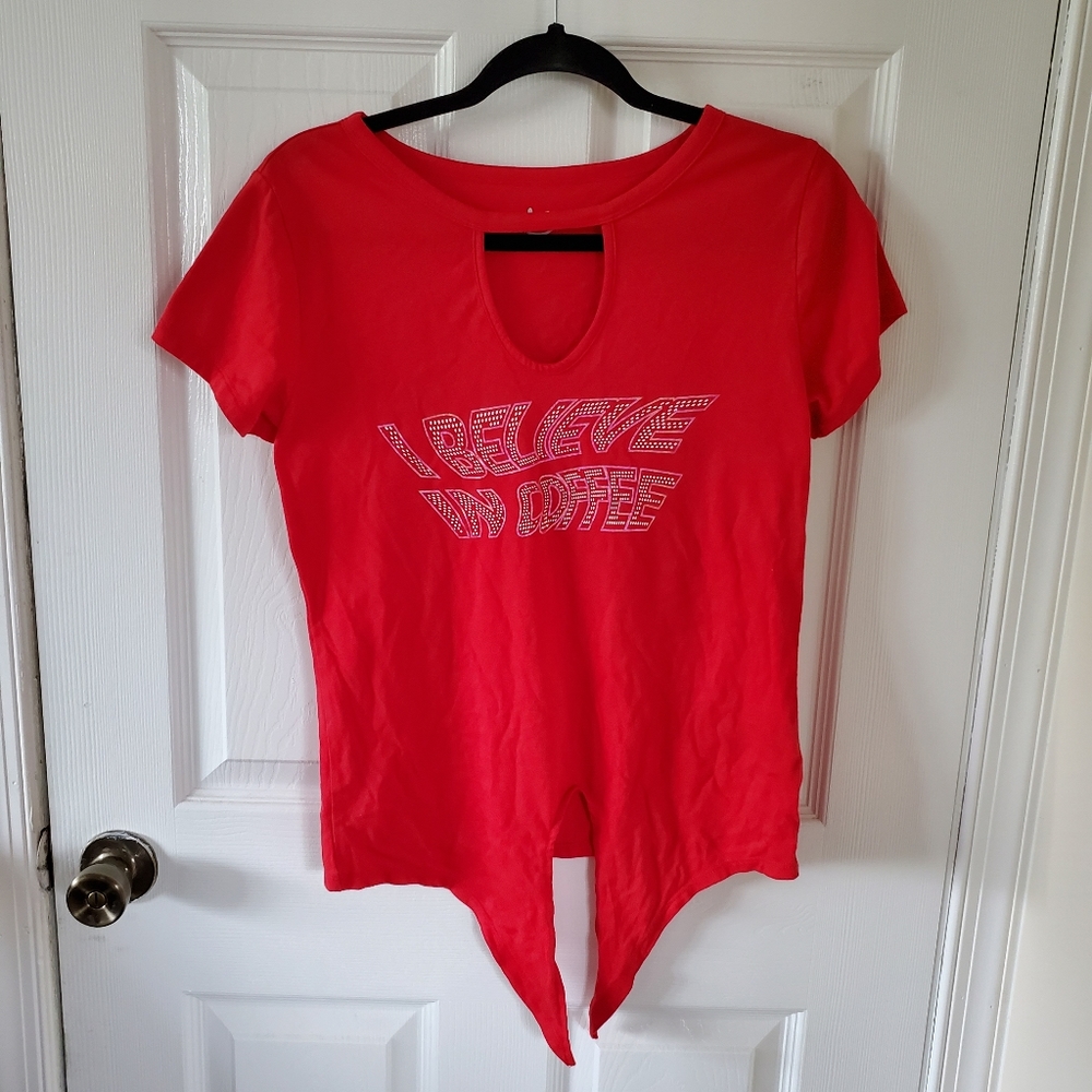 Joe Boxer Tie Front Tshirt Size Small